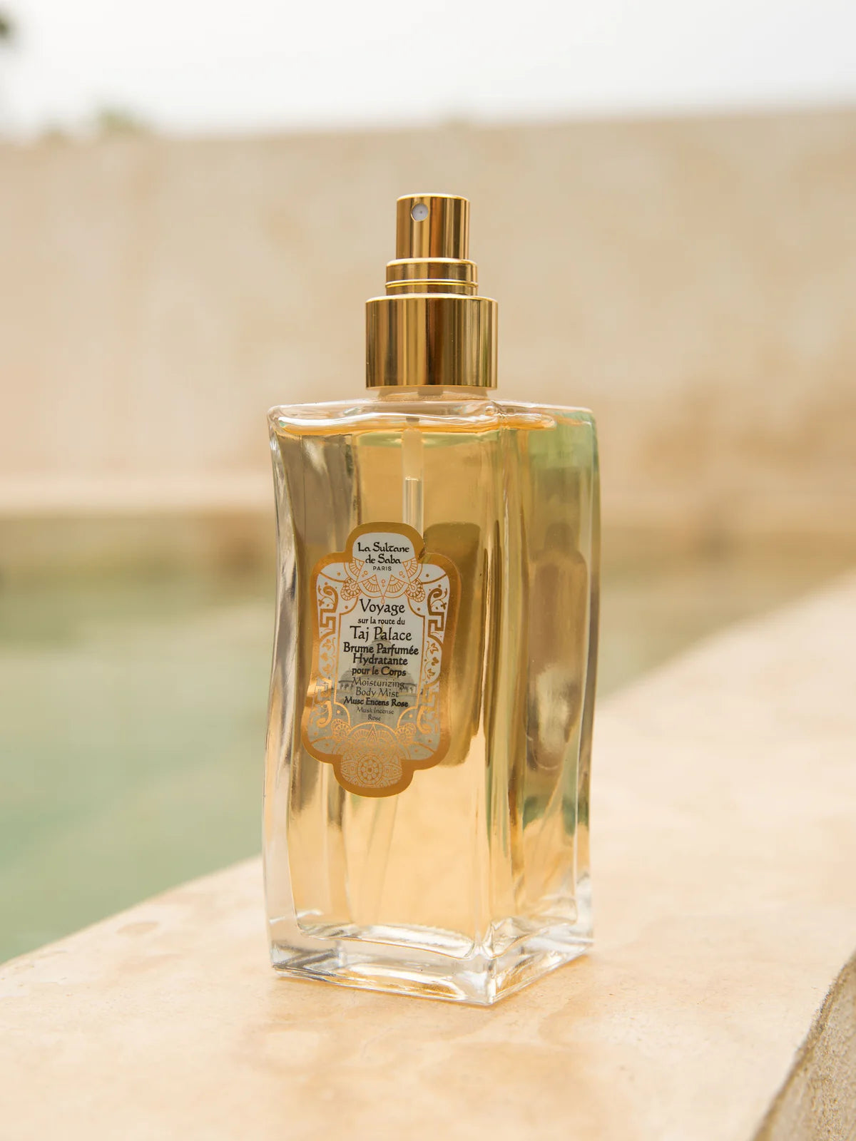 Brume Parfumée Hydratante Voyage sur la Route du Taj Palace ~ Mus & Encens Rose