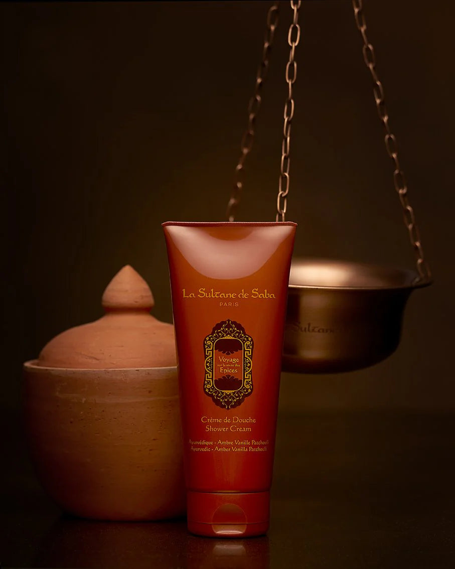Crème de Douche Ayurvédique ~ Ambre, Vanille & Patchouli