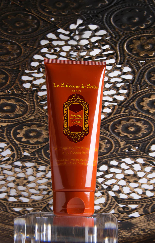 Gommage aux Protéines de Soie ~ Ambre, Vanille & Patchouli