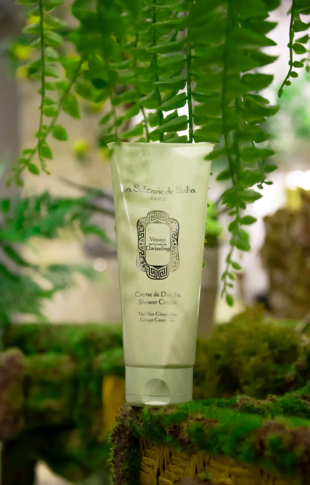 Crème de Douche Voyage sur la Route de Darjeeling ~ Thé Vert & Gingembre