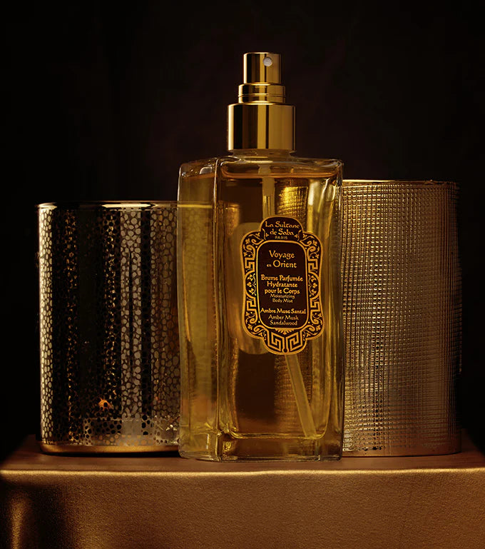 Brume Parfumée Hydratante Voyage Oriental ~ Ambre & Musc Santal