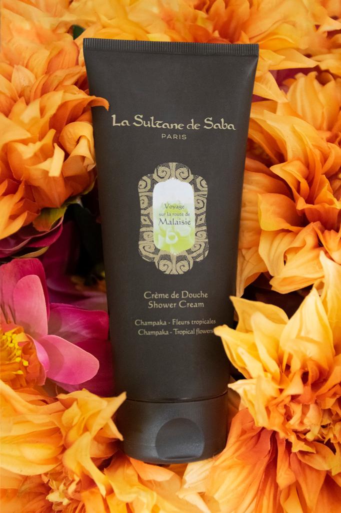 Crème de Douche Voyage sur la Route de Malaisie ~ Jasmin & Fleurs Tropicales
